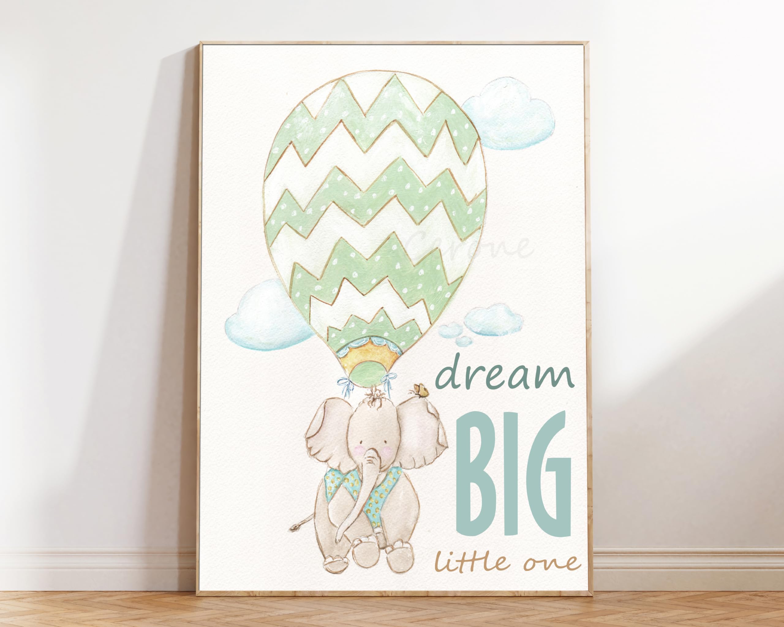 Personalized Travel Theme Baby Nursery Wall Art - 3 Piece Set of Museum Wrapped Canvases (24x36