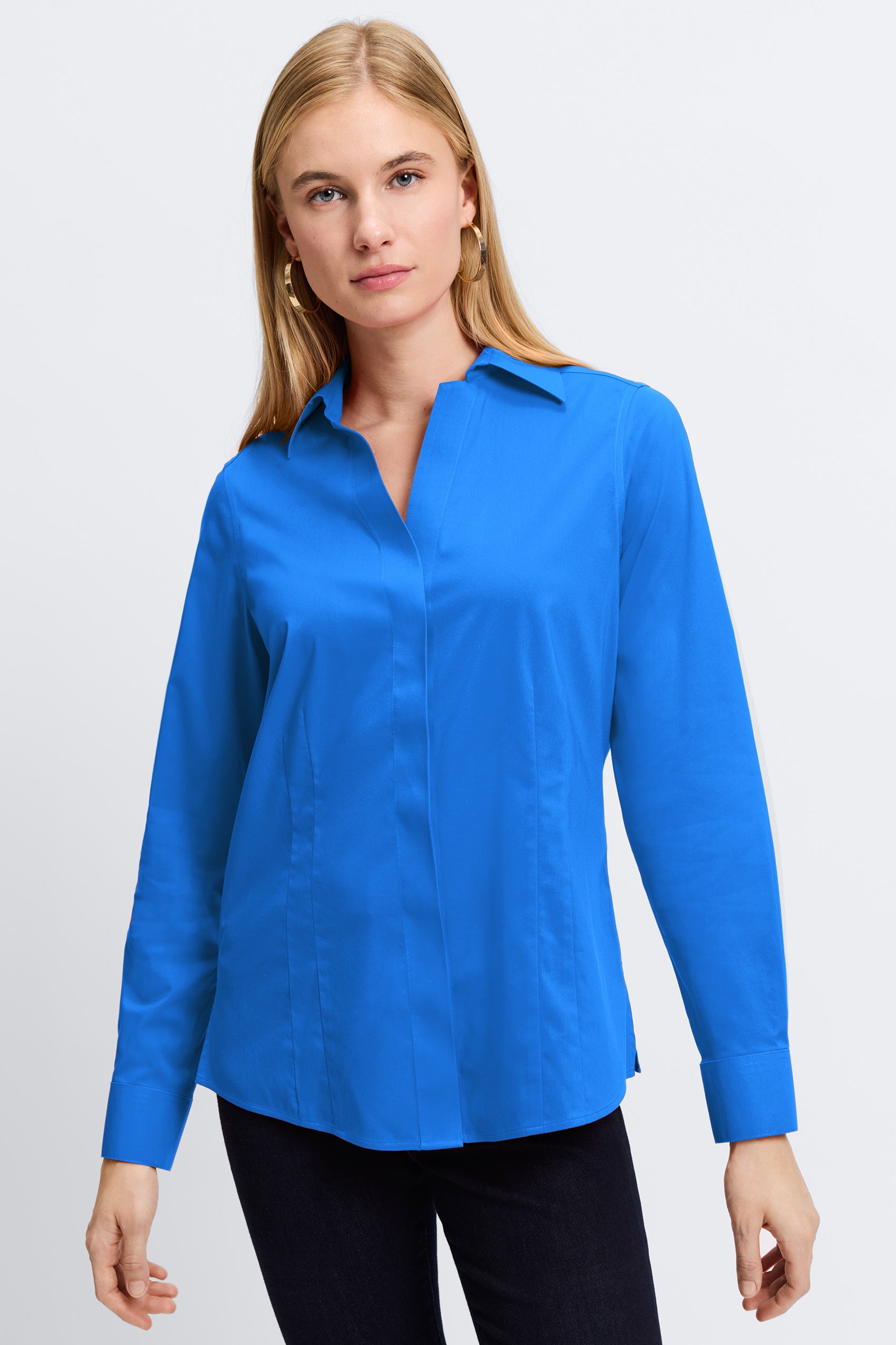 Taylor No Iron Stretch Long Sleeve Shirt for Men - Wrinkle-Free Comfort Fit Business Casual Dress Shirt - Perfect for Office, Travel & Formal Occasions