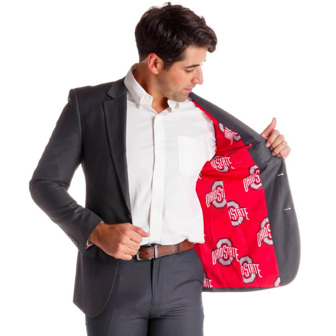 Ohio State University Buckeyes Men's Madison Blazer - Classic Collegiate Formal Wear for Game Days, Graduation & Business Events