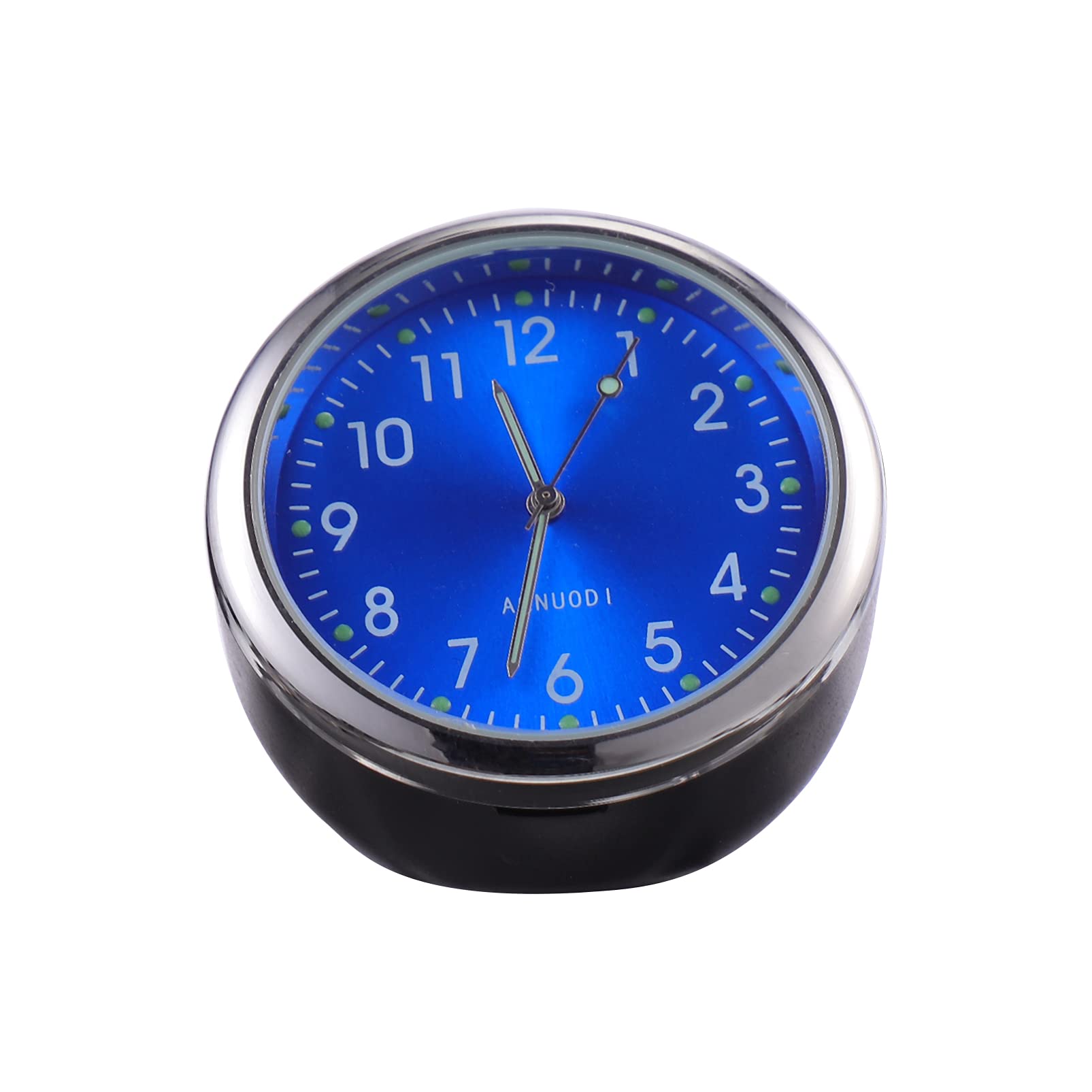 1pc Mini Car Dashboard Clock with Luminous Display, Quartz Hygrometer, and Mount for Vehicles - Perfect for Night Driving and Interior Decoration