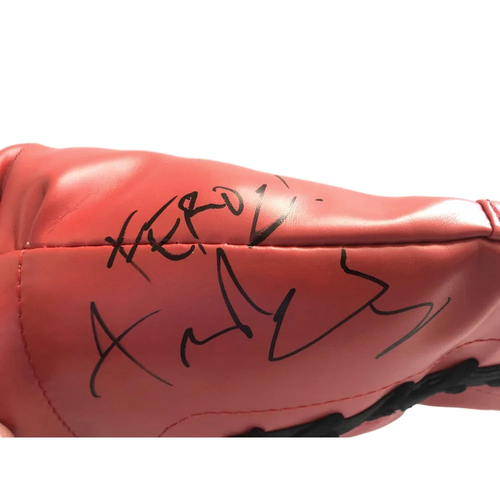 Authentic Boxing Legends Multi-Signed Glove with JSA COA - Shane Mosley, Fernando Vargas, Michael Carbajal, Ray Mercer +7 - Perfect for Sports Memorabilia Collectors, Man Cave Decor, and Boxing Fan Gifts