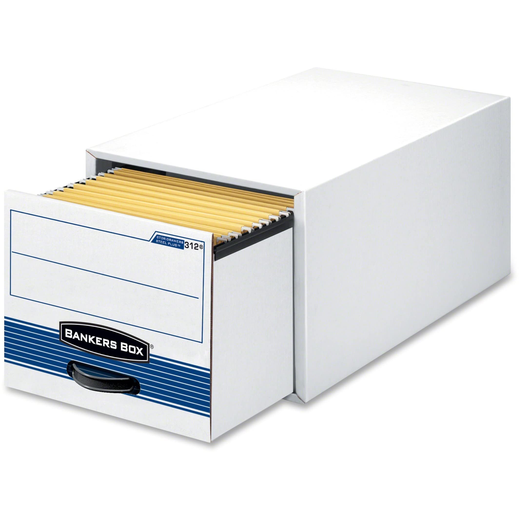 Bankers Box Stor/Drawer® Steel Plus™ Legal Size File Storage Box - Secure & Durable Office Organizer for Documents, Records, and Files - Perfect for Home, Office, or Business Use