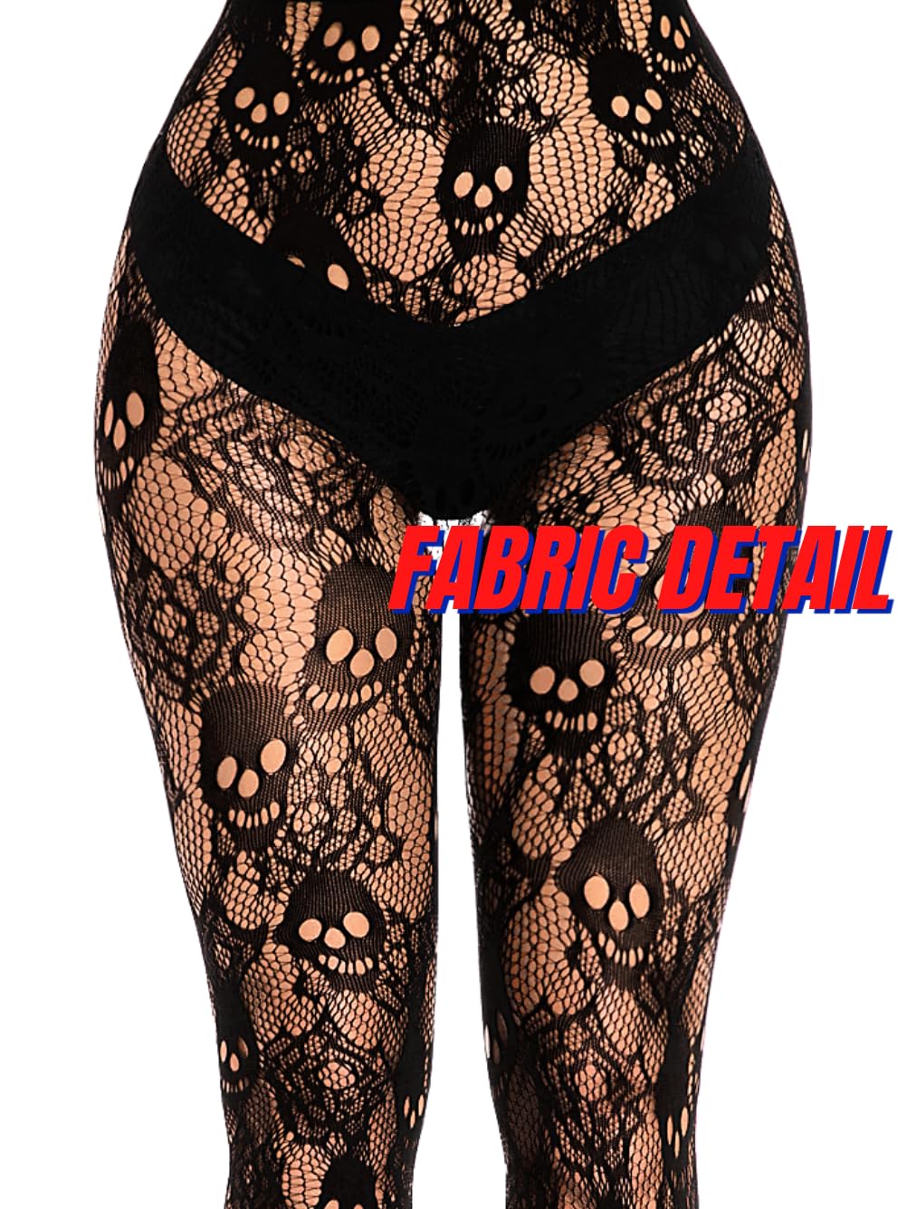 Goth Tights for Women - Sheer Mesh Skull Fishnet Leggings, Sexy Patterned Stockings for Halloween Costume, Gothic Fashion & Party Wear (Black) | Perfect for Cosplay, Nightclubs & Alternative Outfits