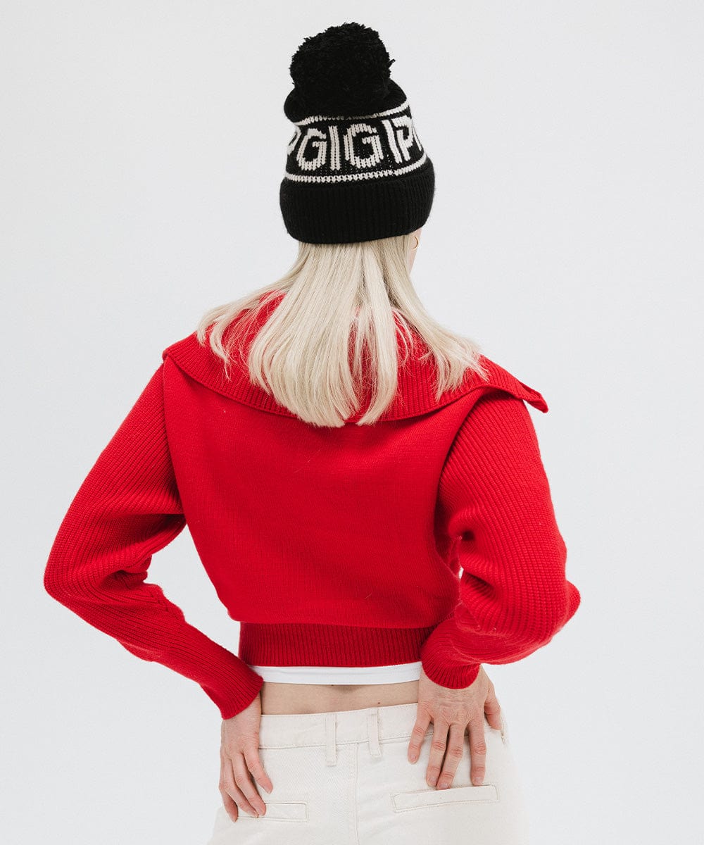 Jane Retro Pom Beanie - Soft Winter Knit Hat with Faux Fur Pom for Women & Girls - Perfect for Skiing, Snowboarding & Cold Weather Fashion