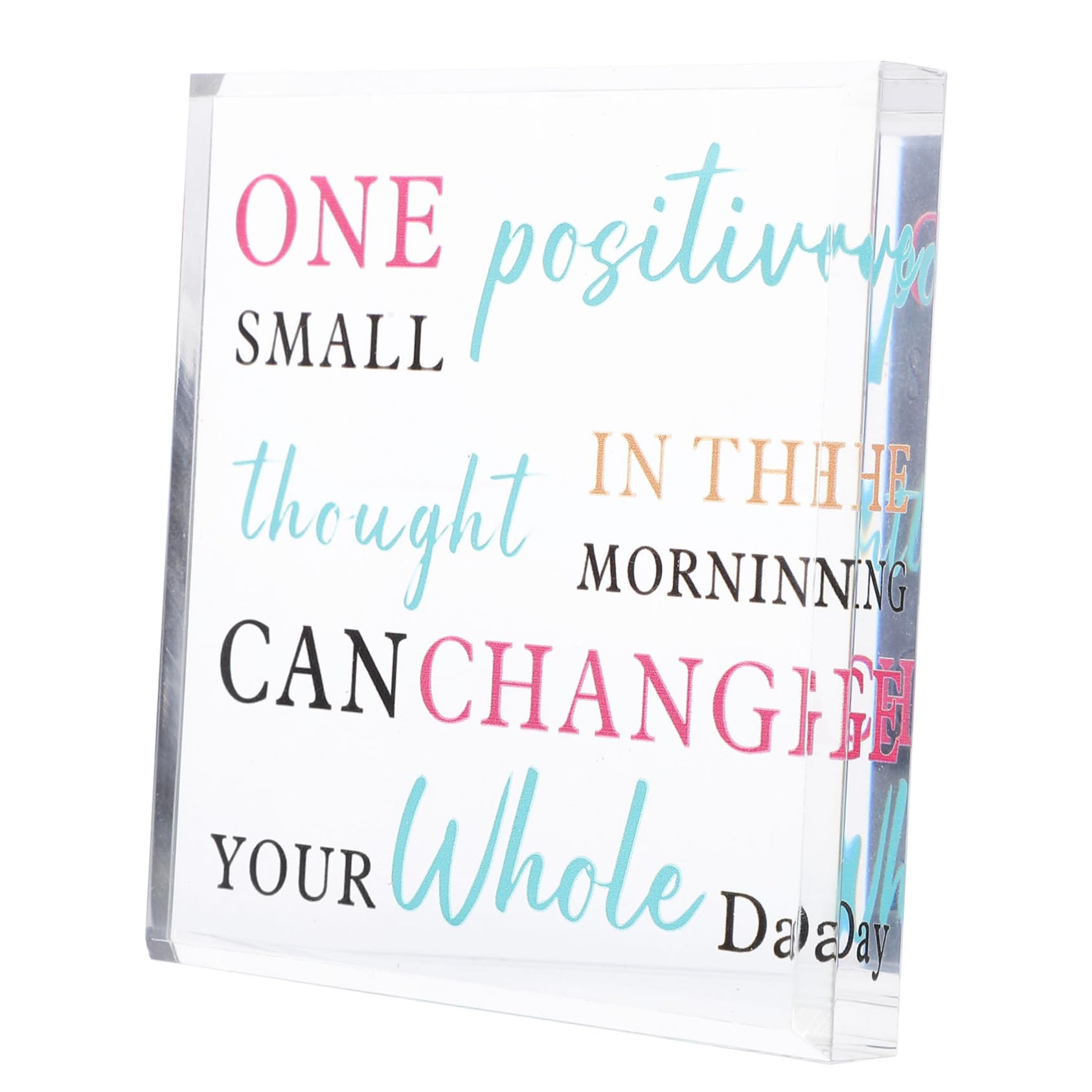 SEWACC Clear Acrylic Table Sign - Customizable Desk Decor for Home, Office & Events - Perfect for Weddings, Restaurants & Retail Displays