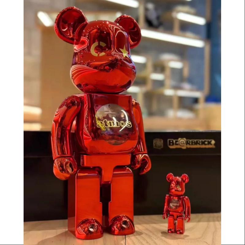 Be@rbrick x Atmos x Clottee 400% & 100% Limited Edition Collectible Figure (2023) - Rare Designer Toy for Display, Gift, and Anime Collection