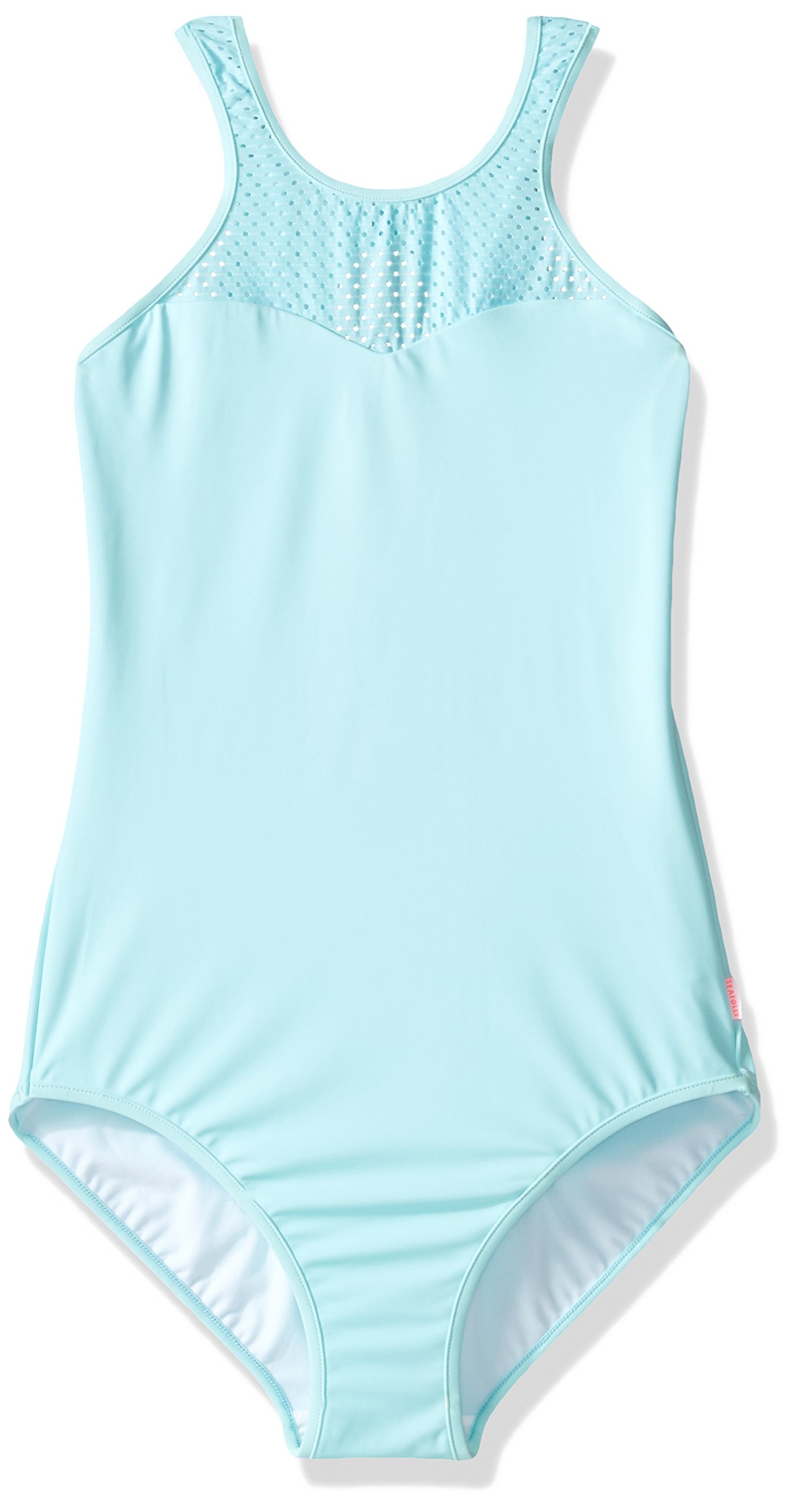 Seafolly Girls' Summer Essentials Racerback Tank Top - Breathable Quick-Dry Activewear for Swimming, Beach & Outdoor Activities