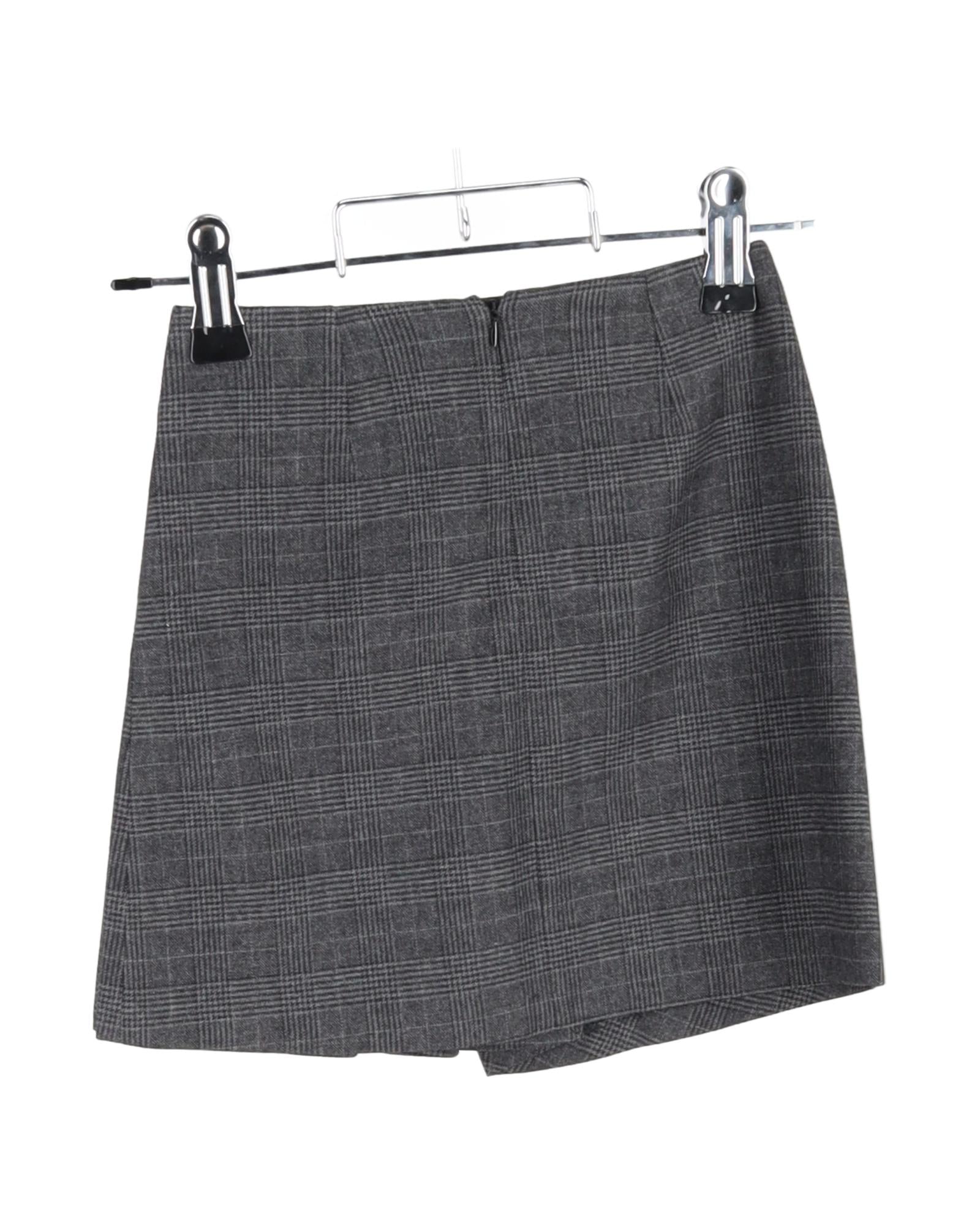 Asymmetrical Plaid Pleated Skirt for Women - Trendy High Waist A-Line Skirt with Side Slit | Perfect for Casual Outfits, Office Wear & Date Nights