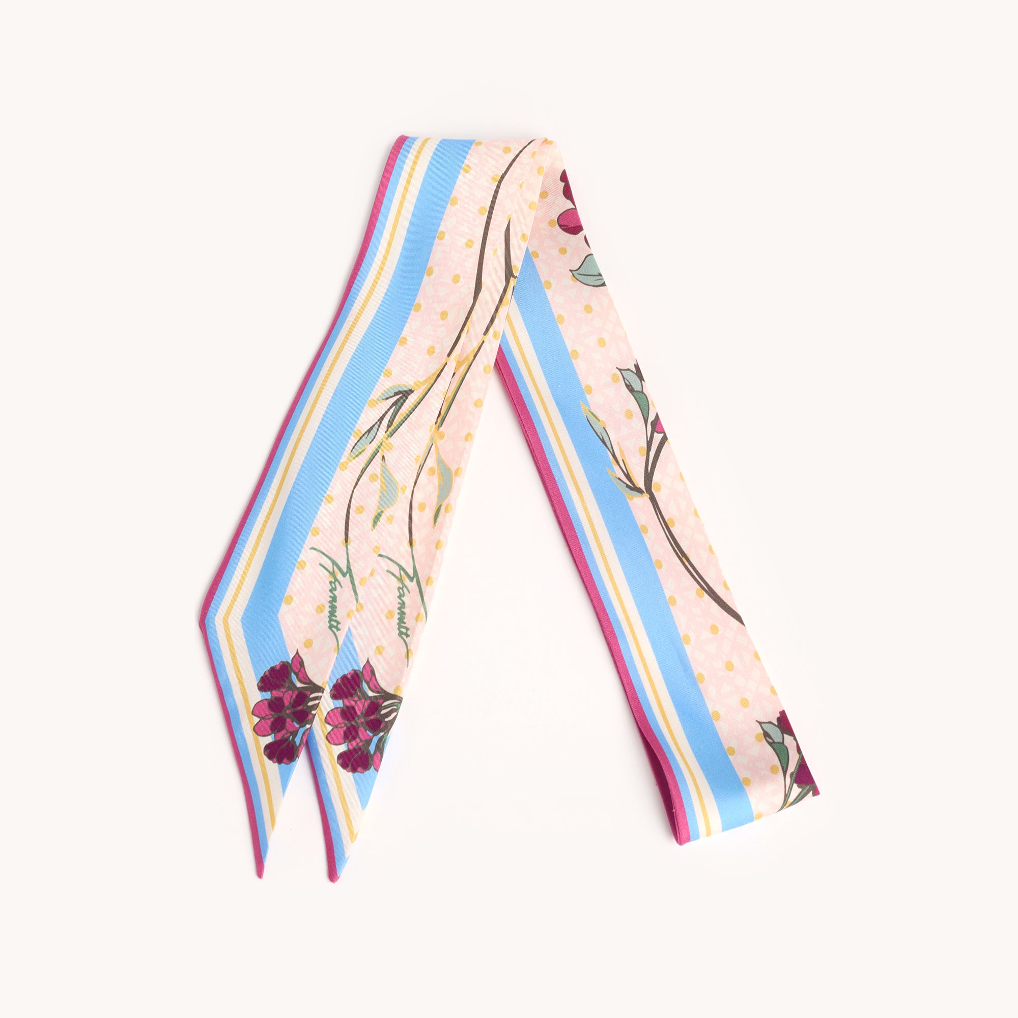 Elegant Floral Silk Scarf - Luxury Garden Vine Pattern Shawl for Women | Perfect for Weddings, Parties & Office Wear