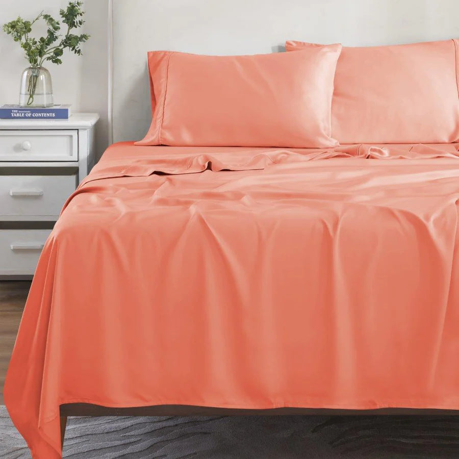 Premium 300 Thread Count Modal Bed Sheet Set from Beechwood - Deep Pocket Fitted Sheets for Queen/King Size Beds - Ultra Soft & Breathable Bedding for All-Season Comfort