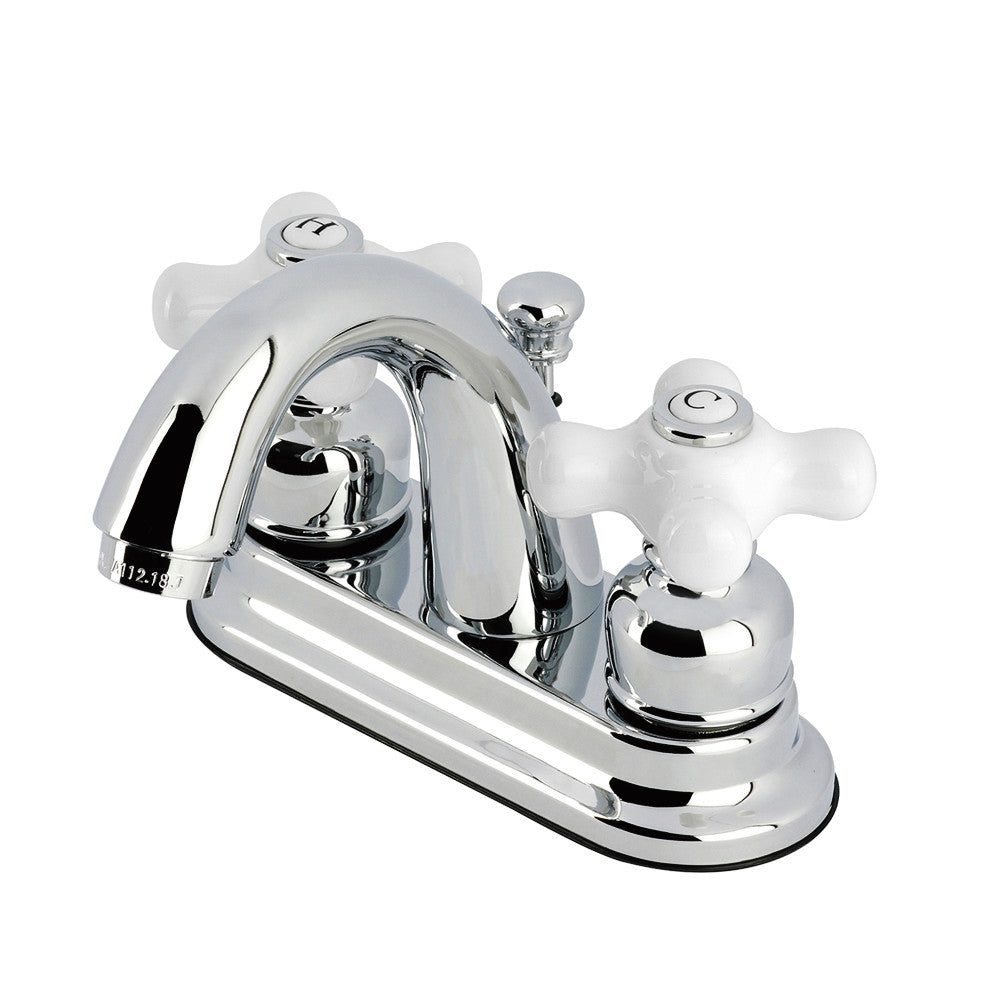 Kingston Brass KB5613PX Restoration 4-Inch Centerset Bathroom Faucet - Vintage Style Sink Faucet for Bathroom Vanity, Powder Room & Guest Bath - Durable Brass Construction with Ceramic Disc Valves