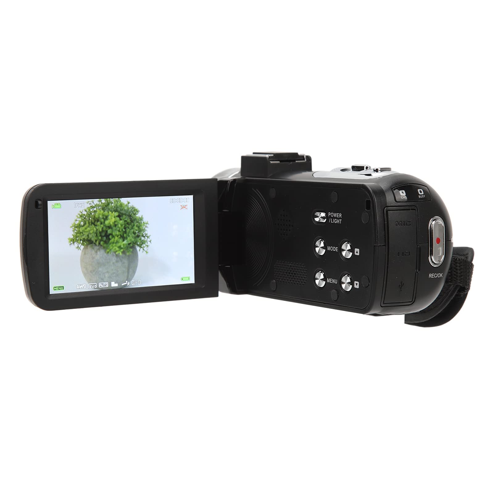Annadue 4K Ultra HD 48MP WiFi Vlogging Camera with Fill Light & 18x Digital Zoom - 3.0 Inch Touch Screen Camcorder with APP Control for YouTube, Travel & Live Streaming (Perfect for Beginners & Content Creators)