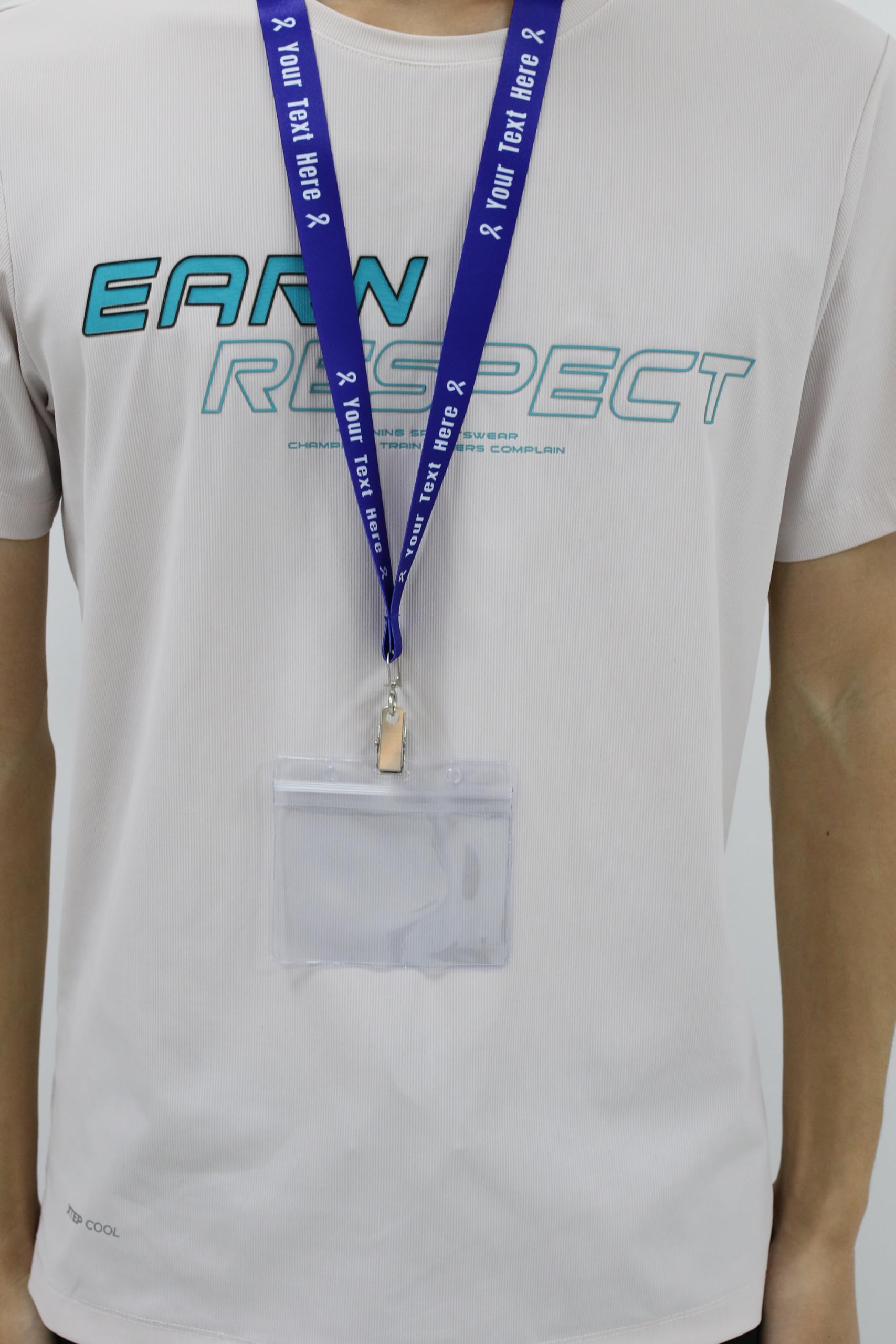 Custom Lanyards Bulk with Logo - ID Badge Holders for Work & Events