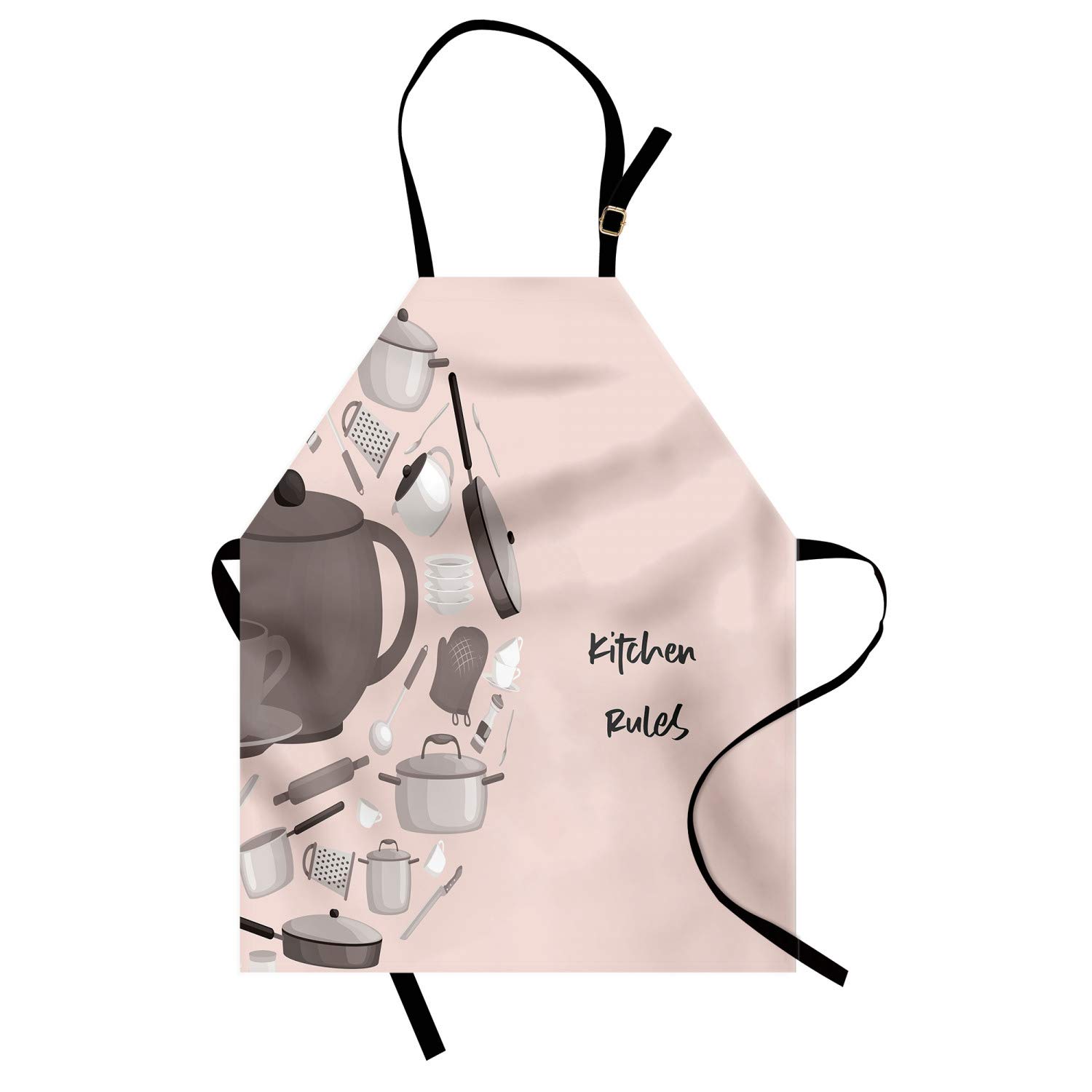 Ambesonne Personalized Chef Apron - Colorful Kitchen Cooking & Baking Apron with Adjustable Neck - Unisex Adult Size Pale Salmon - Perfect for Home Chefs, BBQ Parties & Culinary Gifts