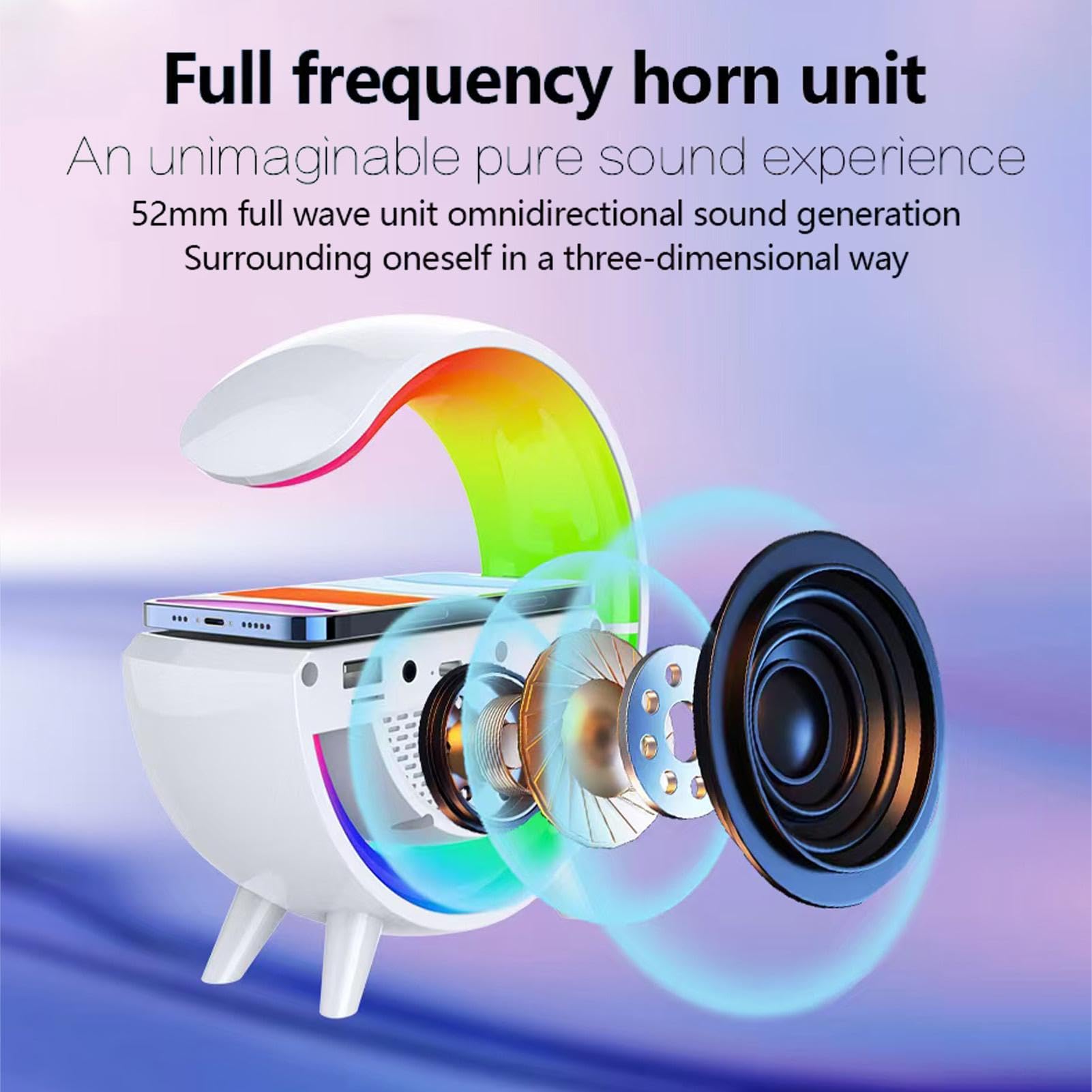 Pzuryhg Wireless Speaker with USB Charging | Portable Bluetooth Speaker for Bedroom, Desktop, and Outdoor Use | High-Quality Sound for Music, Phone Calls, and Charging Devices