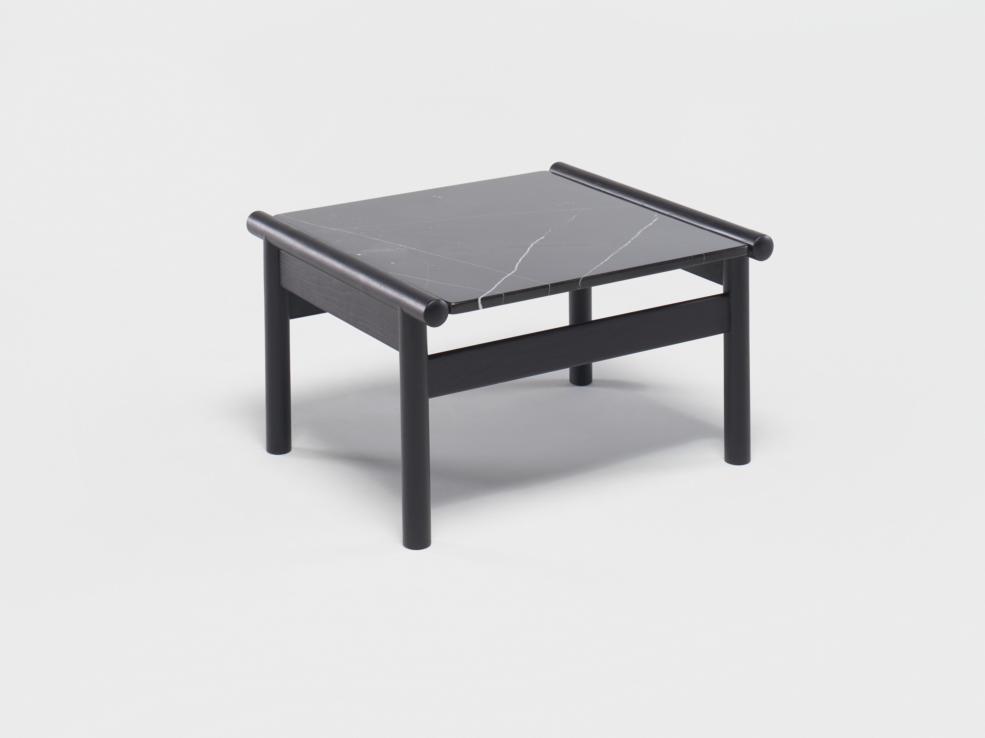 Modern Side Table with Storage Shelf - Small End Table for Living Room, Bedroom, Office - Compact Nightstand with Sturdy Metal Frame - Perfect for Coffee, Books, and Decor