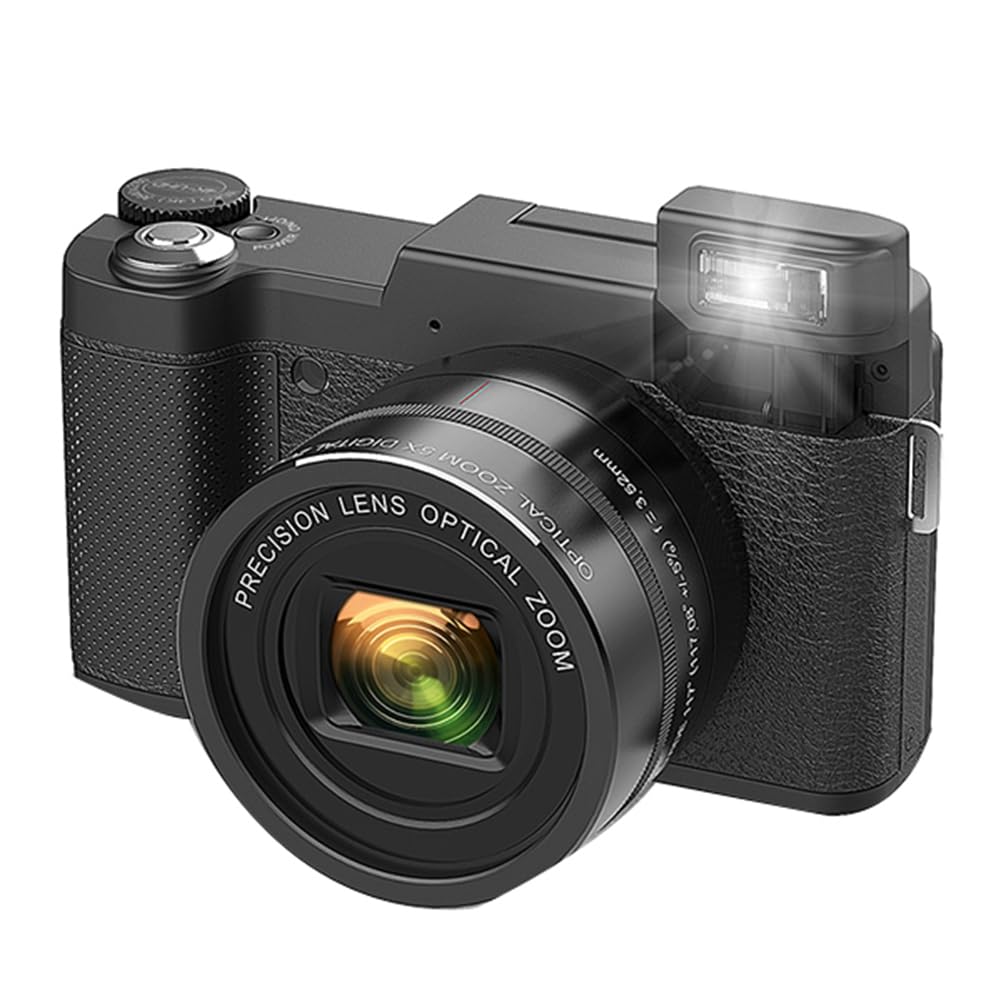 Osmond 4K 48MP Digital Camera with 5X Optical Zoom & 8X Digital Zoom, Compact Point and Shoot Camera with Auto Focus - Perfect for Travel, Vlogging, and Everyday Photography