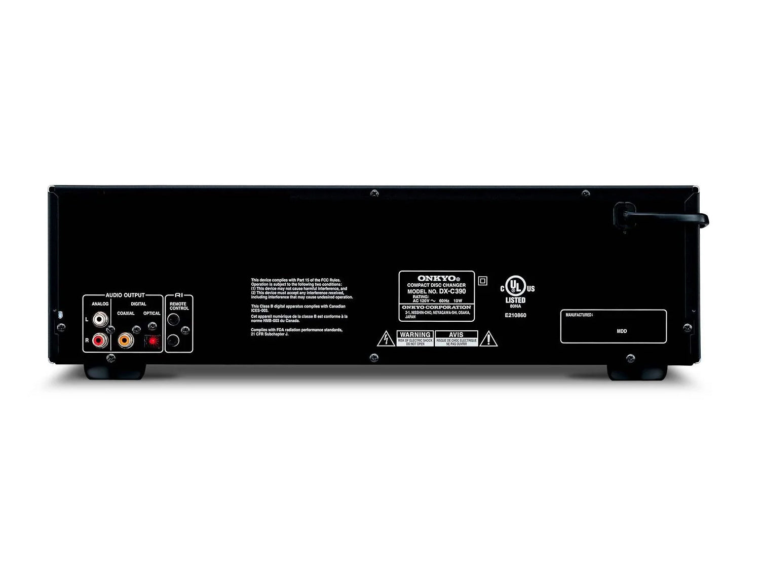Onkyo DXC-390 High-Performance CD Player - Premium Audio Quality for Home & Studio Use | Perfect for Music Lovers & Audiophiles