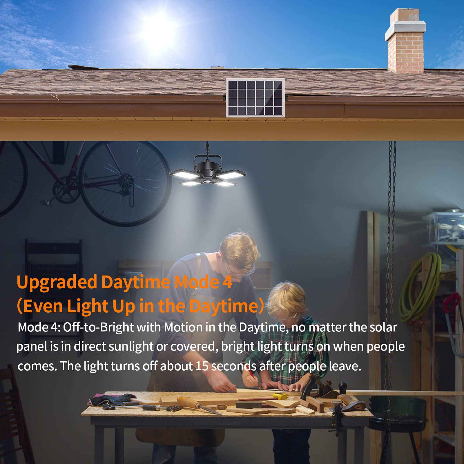 Aqonsie Solar Powered Outdoor Motion Sensor Lights - Waterproof Security Lighting for Shed, Barn, Chicken Coop, Patio, Garden & Garage | Ideal for Backyard, Pathway & Home Security at Night