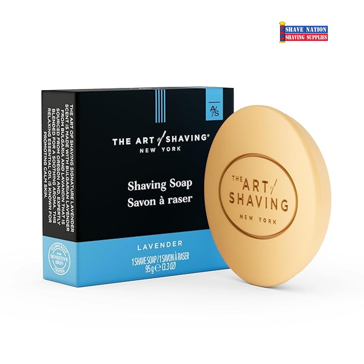 The Art of Shaving Lavender Shaving Soap Refill - Premium Natural Shaving Cream for Men, Vegan & Cruelty-Free - Perfect for Sensitive Skin & Luxury Shaving Routine
