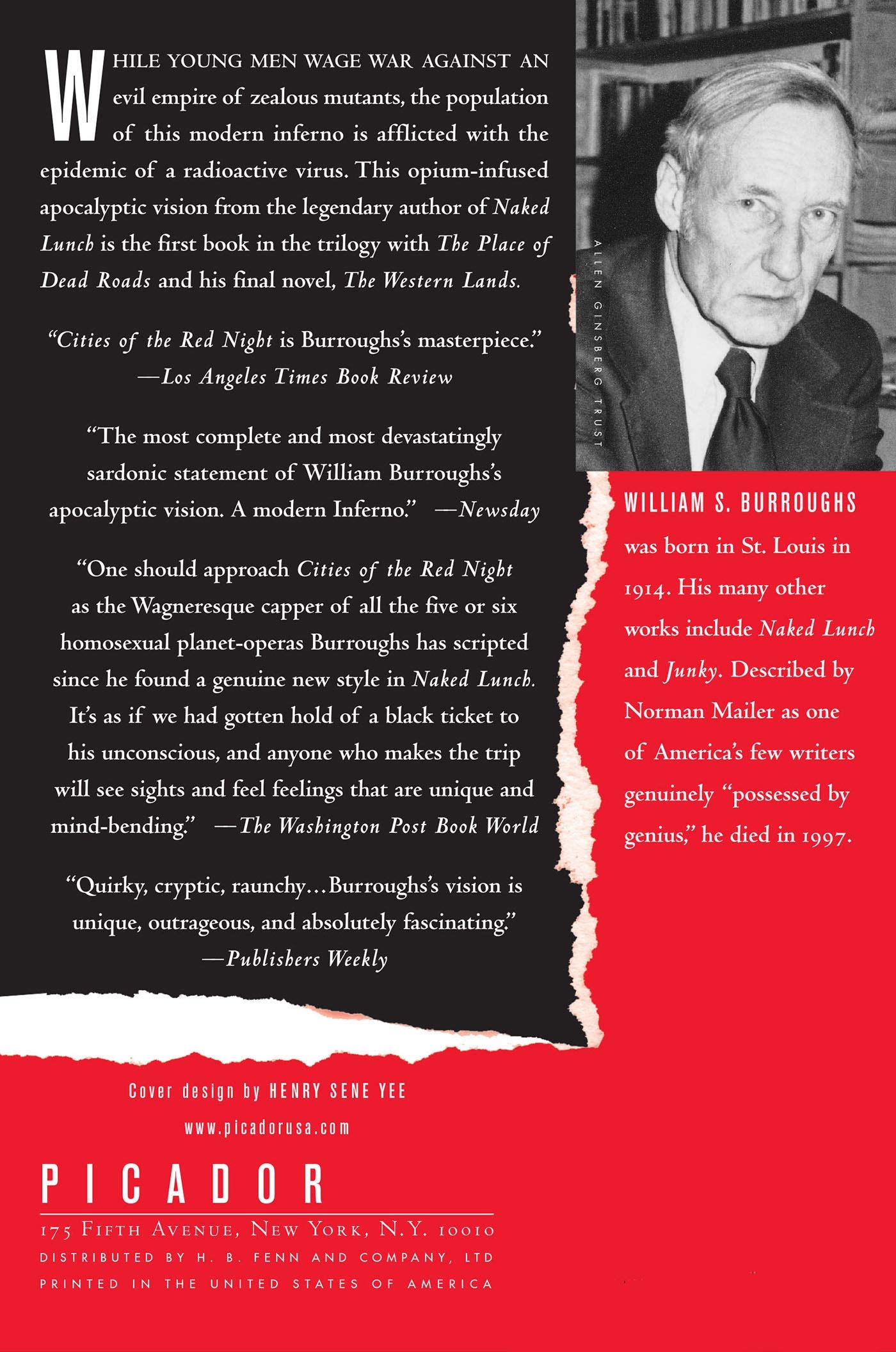 Cities of the Red Night: A Novel by William S. Burroughs - Dystopian Fiction Book for Sci-Fi & Literary Fans - Perfect for Book Clubs and Thought-Provoking Reads