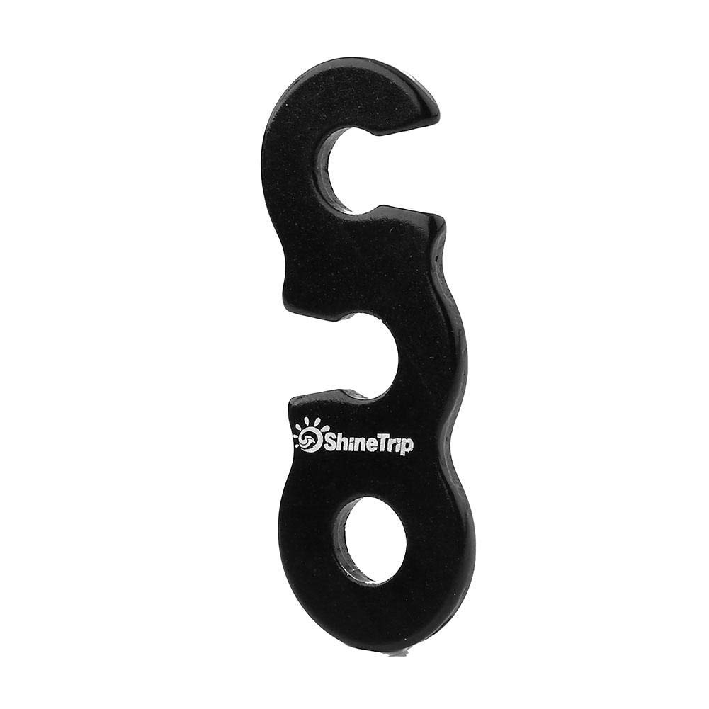 Heavy Duty Windproof Tent Buckles - 10pcs Black Large Camping Tent Accessories for Outdoor Hiking, Backpacking & Emergency Shelter Reinforcement | Secure Your Tent in Strong Winds & Storms
