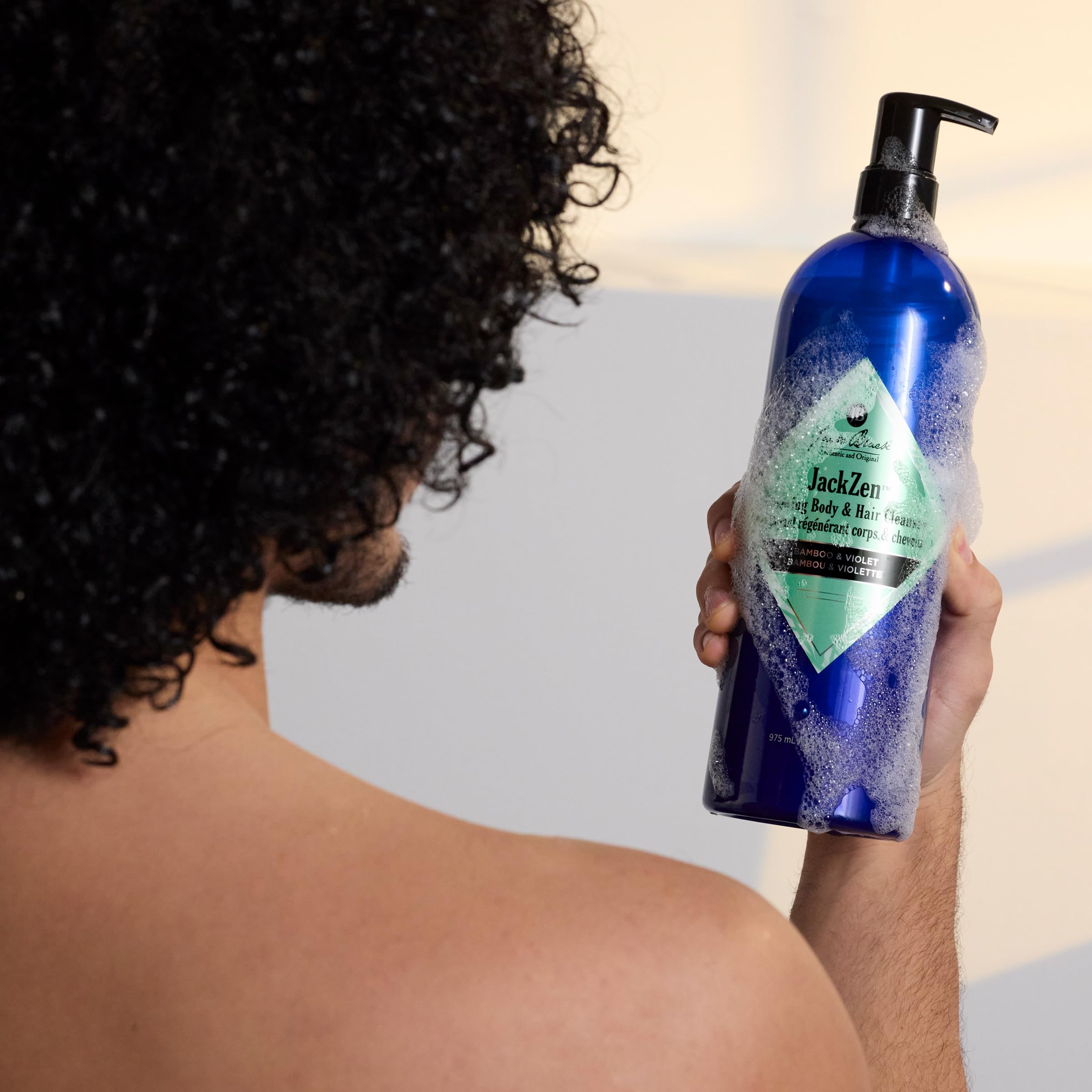 Jack Black Jackzen Renewing Body & Hair Cleanser - Earthy Fragrance Shower Gel for Men & Women | Hydrating Body Wash for Dirt & Sweat Removal | Perfect for Gym, Travel & Daily Shower Routine