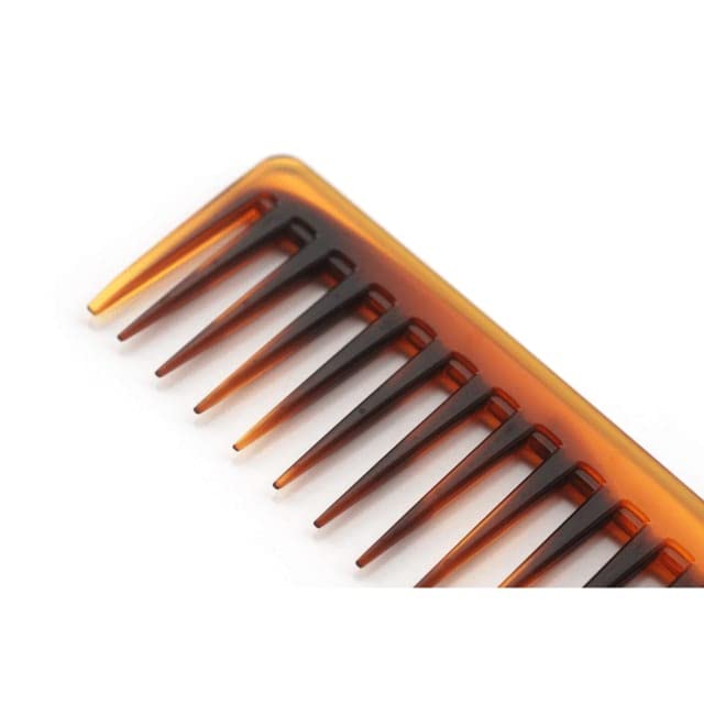 Basicare Wide Tooth Hair Detangling Comb for Thick Curly Wavy Hair - Gentle Wet & Dry Hair Detangler for Men & Women - Perfect for Salon Styling, Shampooing & Everyday Hair Care