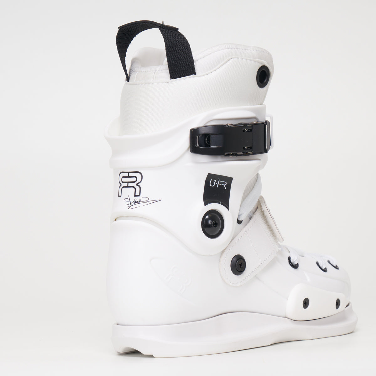 FR Skates UFR Pottier White Boot Only with Intuition Liner - Premium Ice Hockey Skates for Competitive Players and Training Sessions