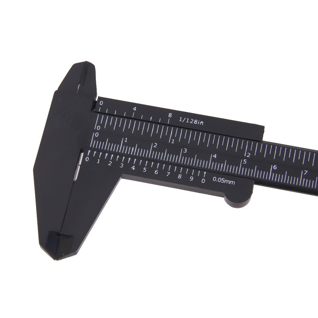 150mm Mini Reusable Plastic Sliding Vernier Caliper - Precision Measuring Tool for DIY, Crafting, Jewelry Making & Engineering Projects | Durable & Easy-Read Ruler