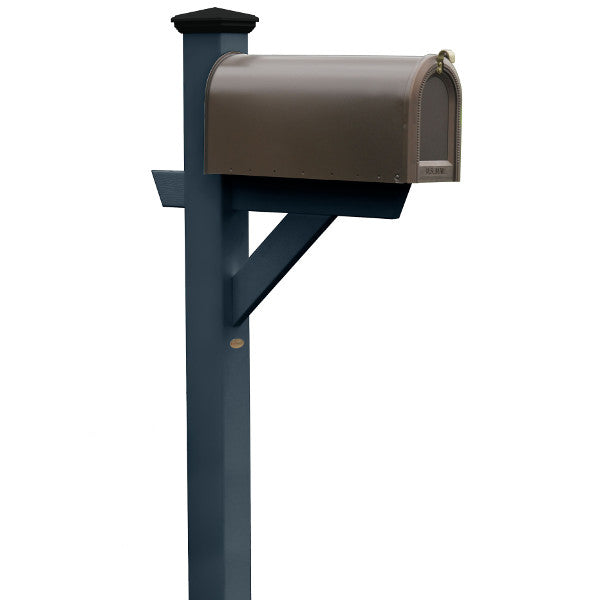 Durable Outdoor Hazleton Mailbox Post - Heavy Duty Steel Mailbox Stand with Anti-Rust Coating for Residential & Commercial Use - Perfect for Driveway, Garden, and Front Yard Installation