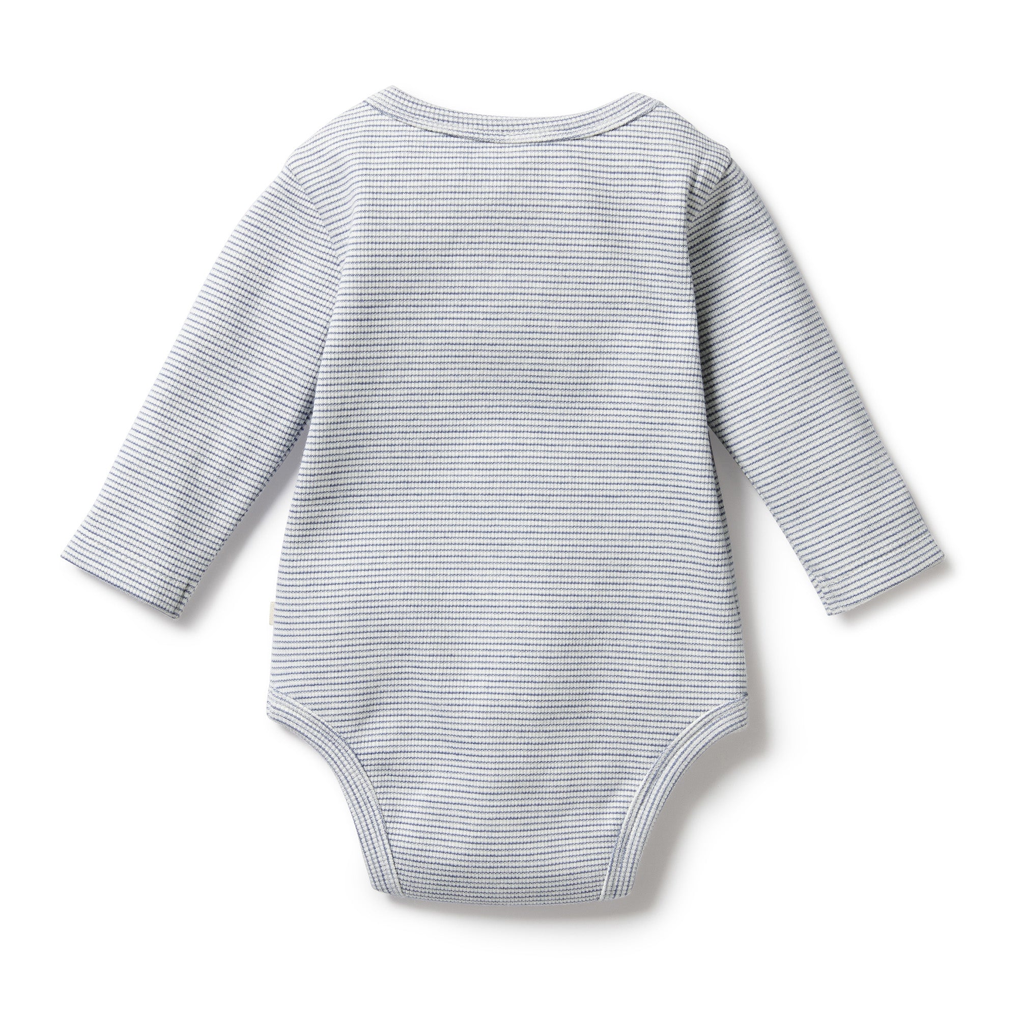 Organic Stripe Rib Long Sleeve Bodysuit - Soft Cotton Baby Onesie for Newborns & Infants | Perfect for Playtime, Family Photos & Everyday Comfort