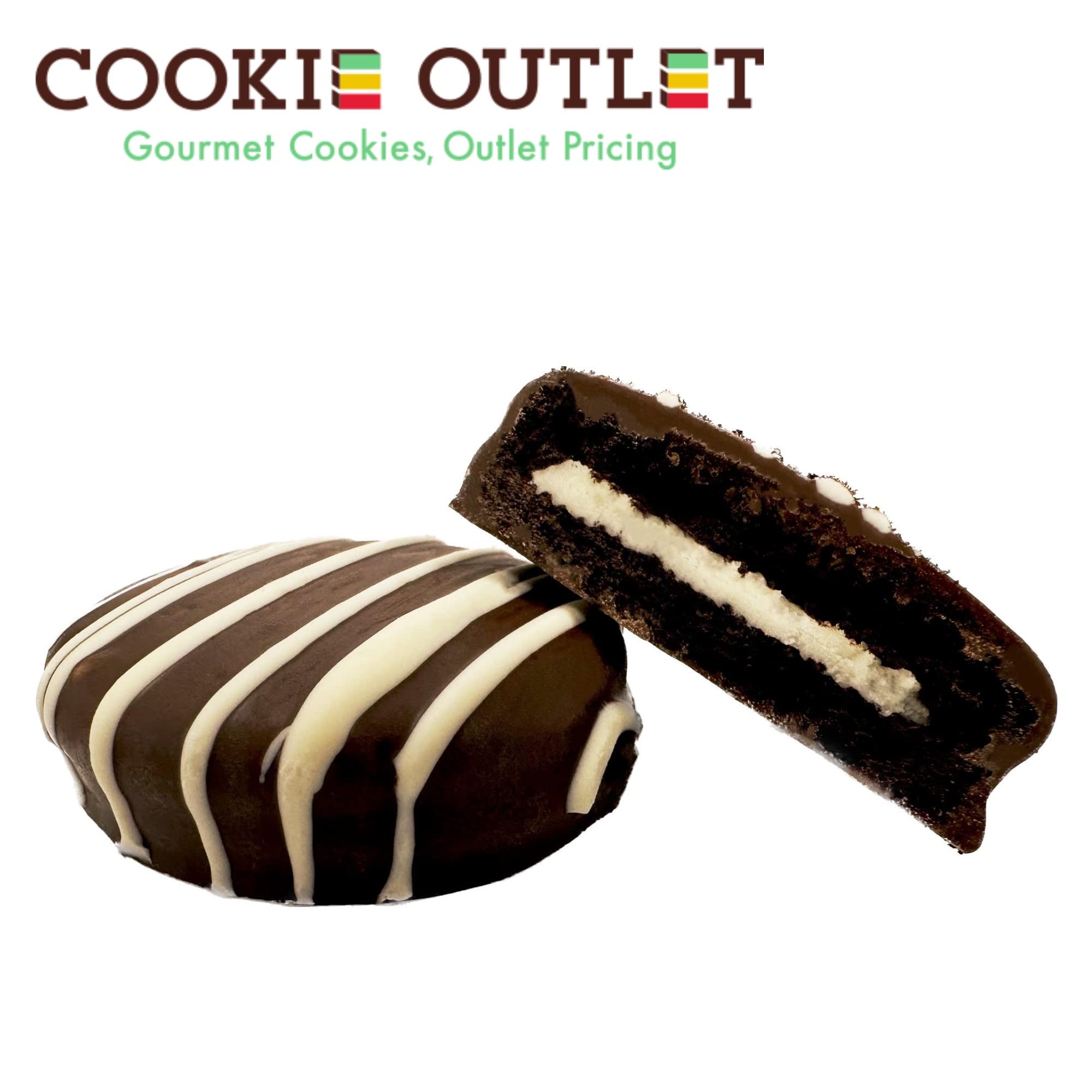 Belgian Milk Chocolate Covered Sandwich Cookies (18 Count) - Premium Christmas Chocolate Gift Basket for Holiday, Birthday & Special Occasions | Perfect Gift for Women, Moms, Couples & Families | Ideal for Parties, Office Treats & Festive Gatherings