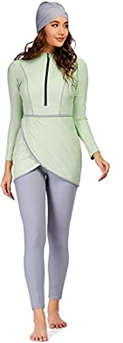 Modest Muslim Swimwear for Women - Long Sleeve Burkini Swimsuits Full Cover Bathing Suit Plus Size | Beach, Pool & Water Activities