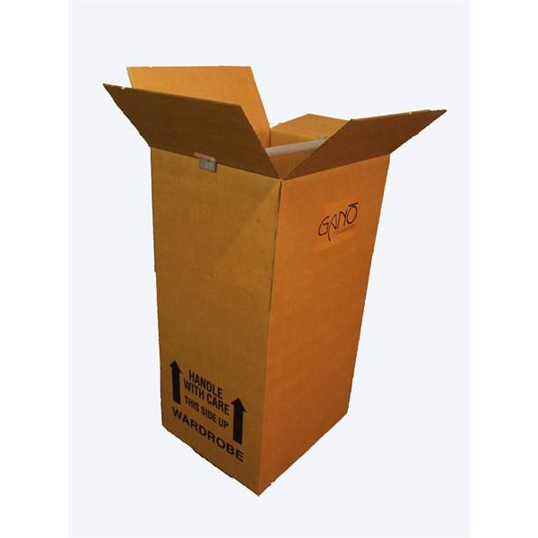Hanging Wardrobe Box with Metal Bar - 24x20x47.5 Inches - Closet Storage Organizer for Clothes, Shoes & Accessories - Perfect for Bedroom, Dorm, or Travel