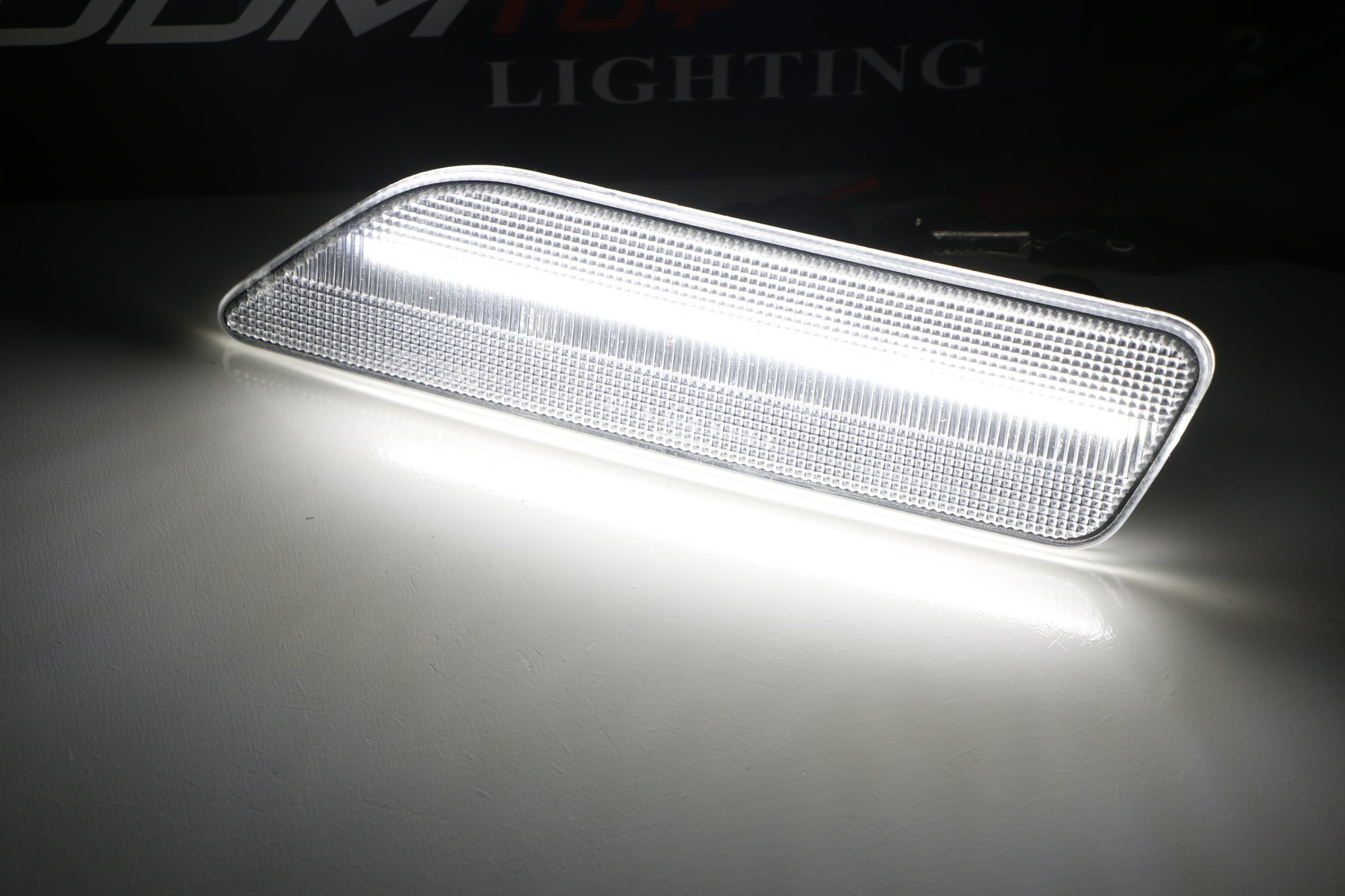 06-11 Mercedes CLS Clear LED Side Marker Lights - White Full LED Strip for Front Bumper - Upgrade Your Car's Style & Visibility (Perfect for Night Driving & Custom Car Mods)