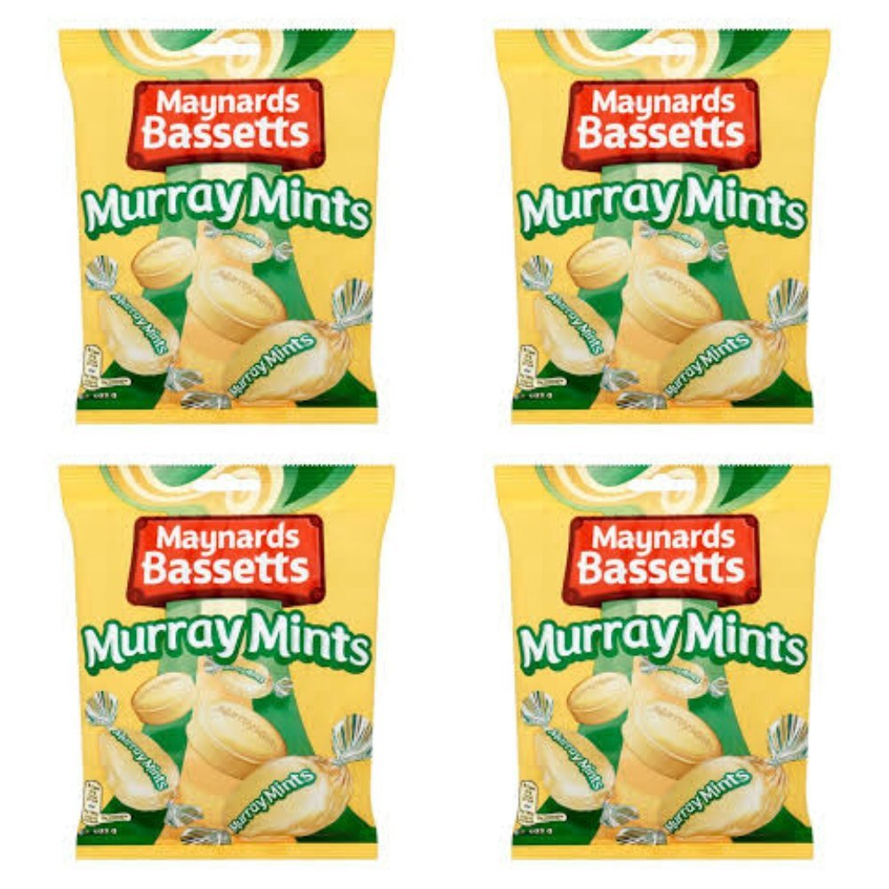 Bundle of 4 Maynards Bassetts Murray Mints Bags - 193g Each (Expires Oct 2020) | Fast 3-5 Day US Delivery | Perfect for Office Snacks, Travel Treats & Gift Baskets