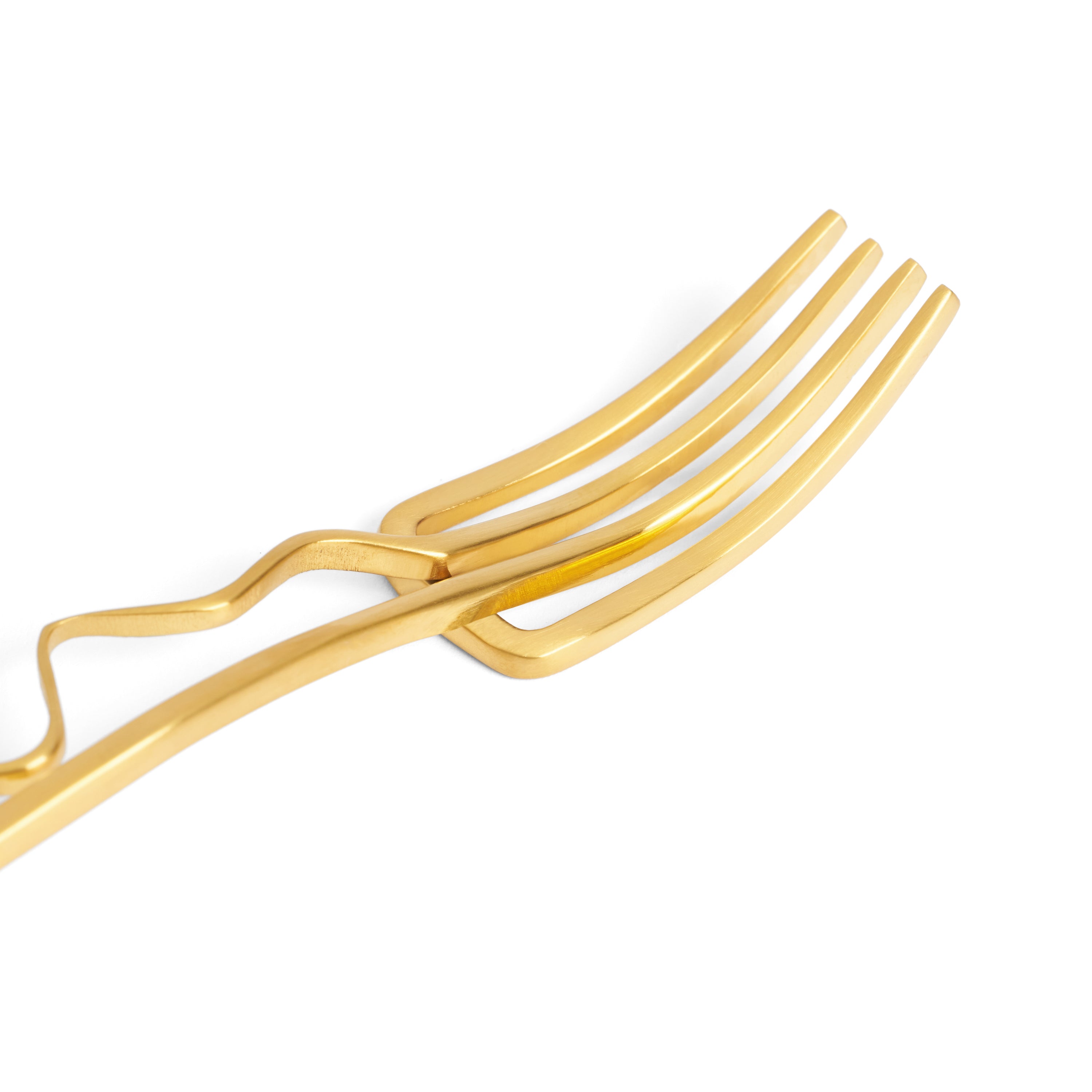 Spiral Cocktail Forks Set of 4 - Elegant Stainless Steel Appetizer Forks for Parties, Weddings & Charcuterie Boards - Perfect for Hors d'oeuvres, Cheese Platters & Cocktail Events