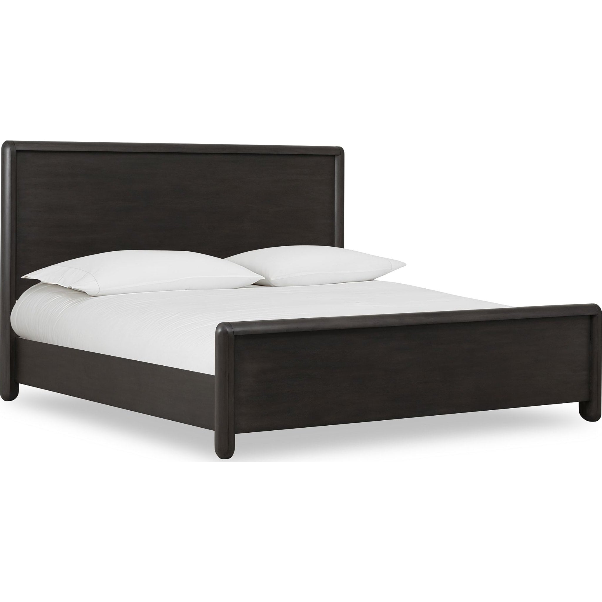 Xolani Acacia Wood Platform Bed Frame - Queen Size, Jaguar Brown Finish - Modern Minimalist Bedroom Furniture for Master Bedroom or Guest Room