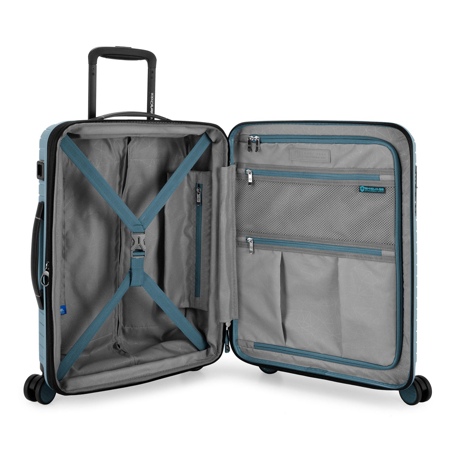 Vale 3-Piece Luggage Set with Spinner Wheels - Lightweight Expandable Suitcase for Travel, Carry-On & Checked Bag - Perfect for Business Trips, Vacations & Family Holidays