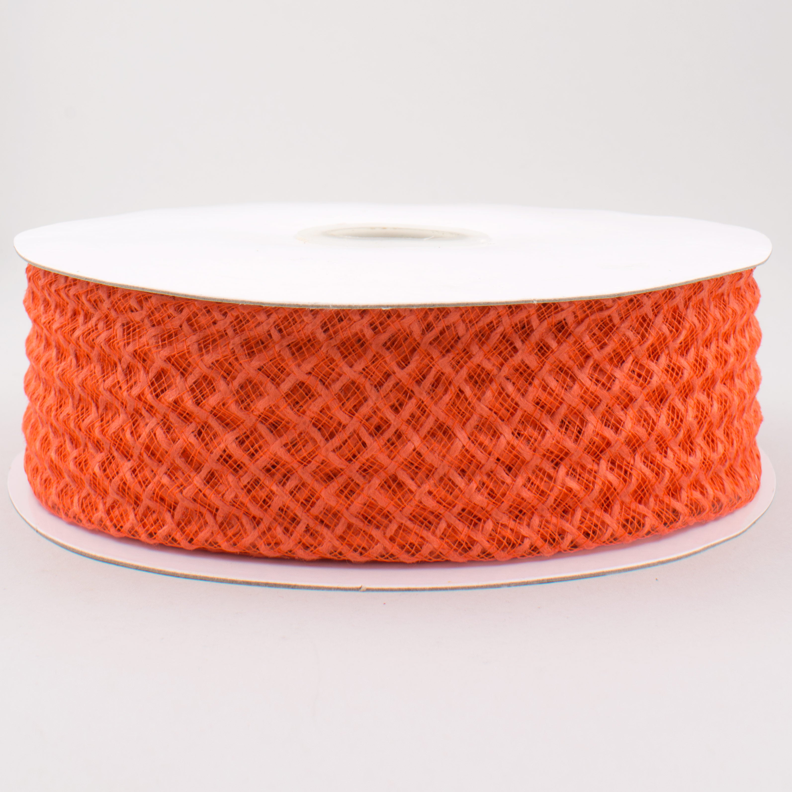 1.5 Inch Orange Jute Deco Flex Ribbon - 20 Yards Bulk Roll for Gift Wrapping, Crafts, Wedding Decorations and DIY Projects