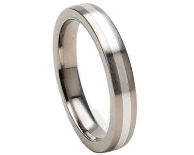3mm Titanium Wedding Rings for Men & Women - Sterling Silver Bands, Durable & Hypoallergenic - Perfect for Engagement, Anniversary & Everyday Wear