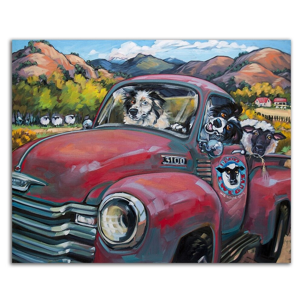 1 800 Ewe Guys by CR Townsend - Premium Canvas Wall Art Print Ready to Hang - Perfect for Home Decor, Office & Living Room Wall Art