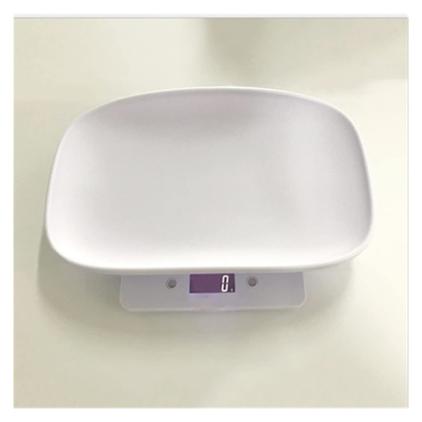 10KG/1g Digital Kitchen Scale & Pet Scale - Precise Electronic Food Weighing Scale with LCD Display for Cooking, Baking, Baby Care & Pet Weight Tracking (White) - Perfect for Home Kitchen, Bakeries & Veterinary Use