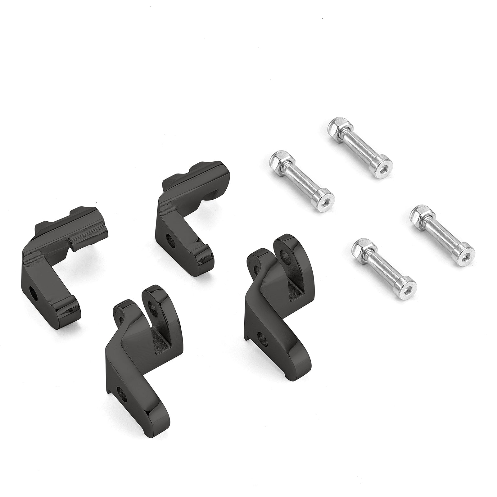 2017-2025 Harley Touring Road King & Street Glide Steel Driver Floorboard Relocation Brackets - Heavy Duty Motorcycle Footpeg Extenders for Improved Riding Comfort & Control