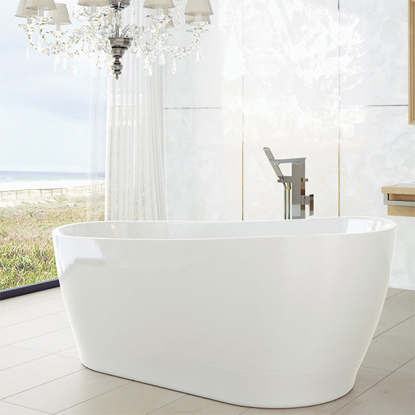 Caroma Blanc Freestanding Bathtub 1700mm - Modern Luxury Soaking Tub for Spa-Like Relaxation in Your Bathroom