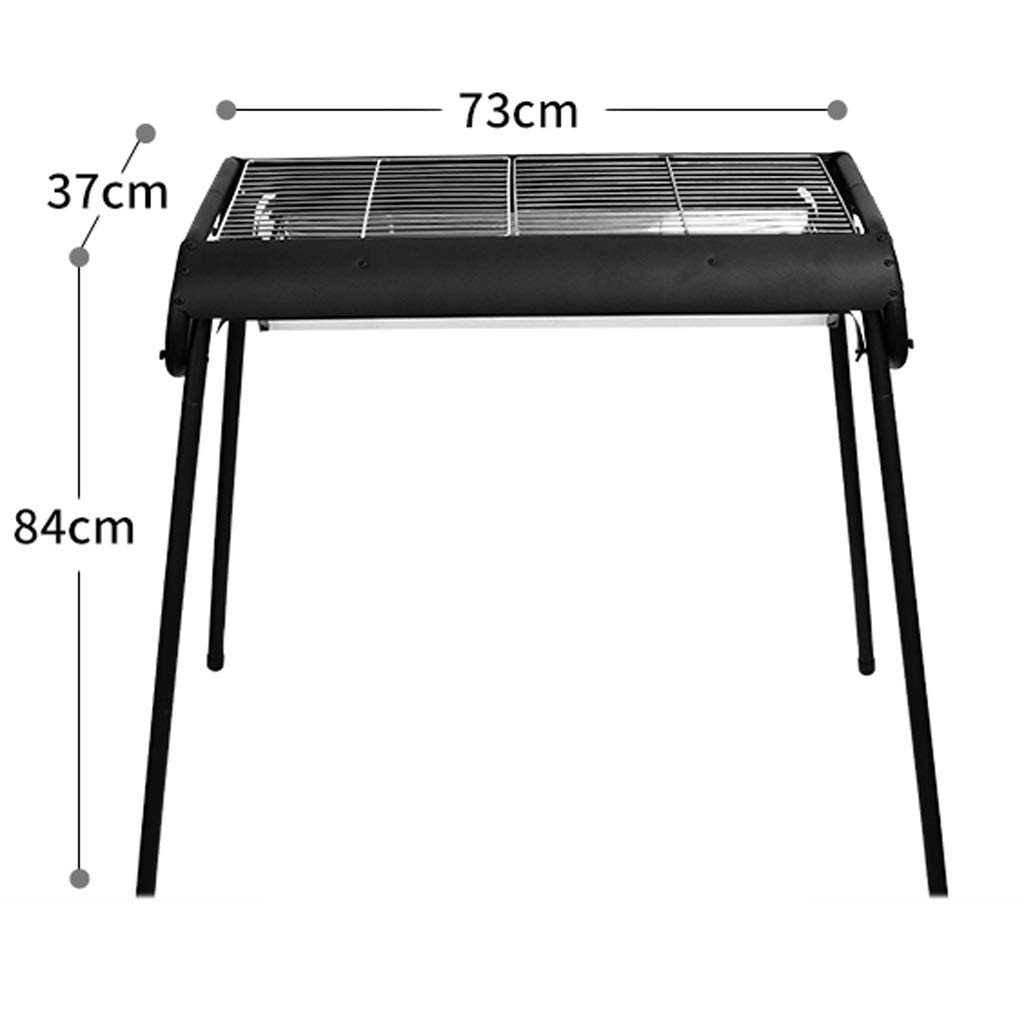 Portable Stainless Steel Charcoal BBQ Grill for Outdoor Cooking, Camping, Picnics & Backyard Parties