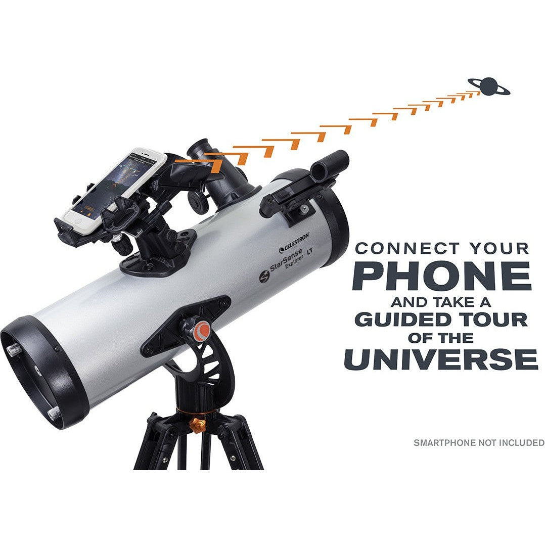 StarSense Explorer LT 114AZ Smartphone App-Enabled Newtonian Reflector Telescope - Perfect for Astronomy Beginners & Stargazing Enthusiasts - Ideal for Backyard Observation, Camping Trips & Night Sky Exploration