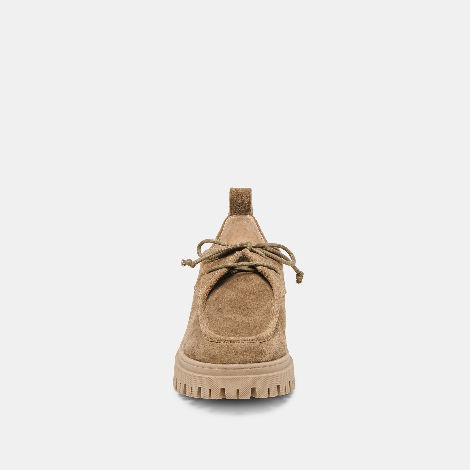 MILZA Loafers for Women - Olive Suede Slip-On Shoes | Comfortable & Stylish Casual Footwear for Work, Travel & Everyday Wear