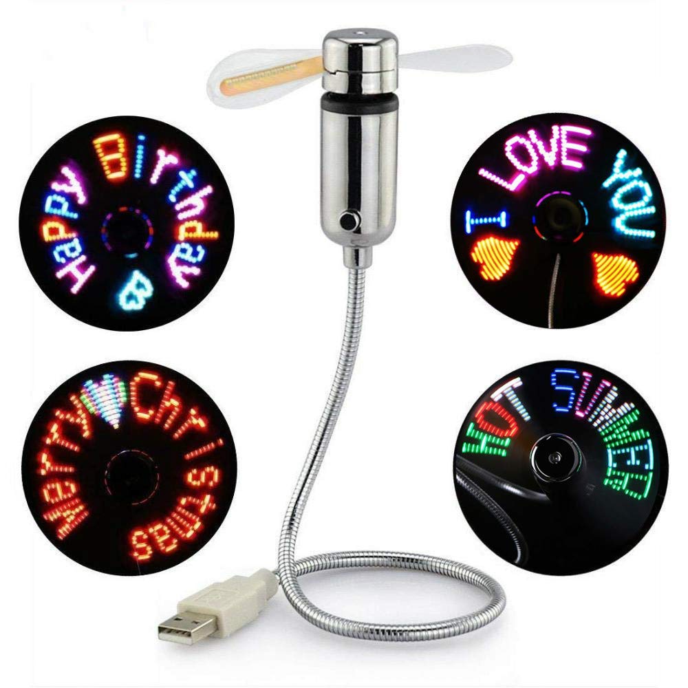 Programmable USB RGB Fan with LED Light for PC & Laptop - Office & Gaming Use